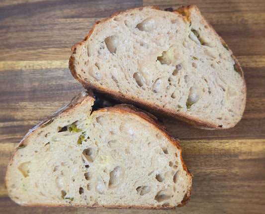 Jalapeno and Cheddar Sourdough Loaf