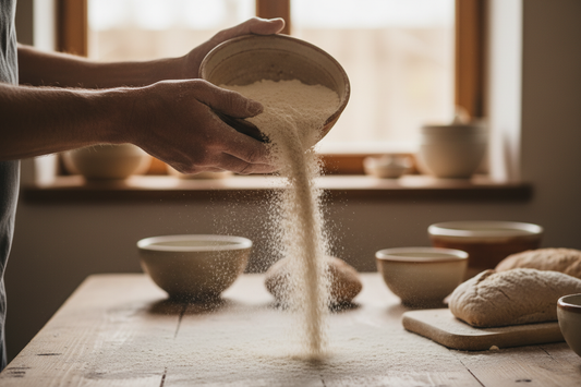 fresh milled flour sourdough bread