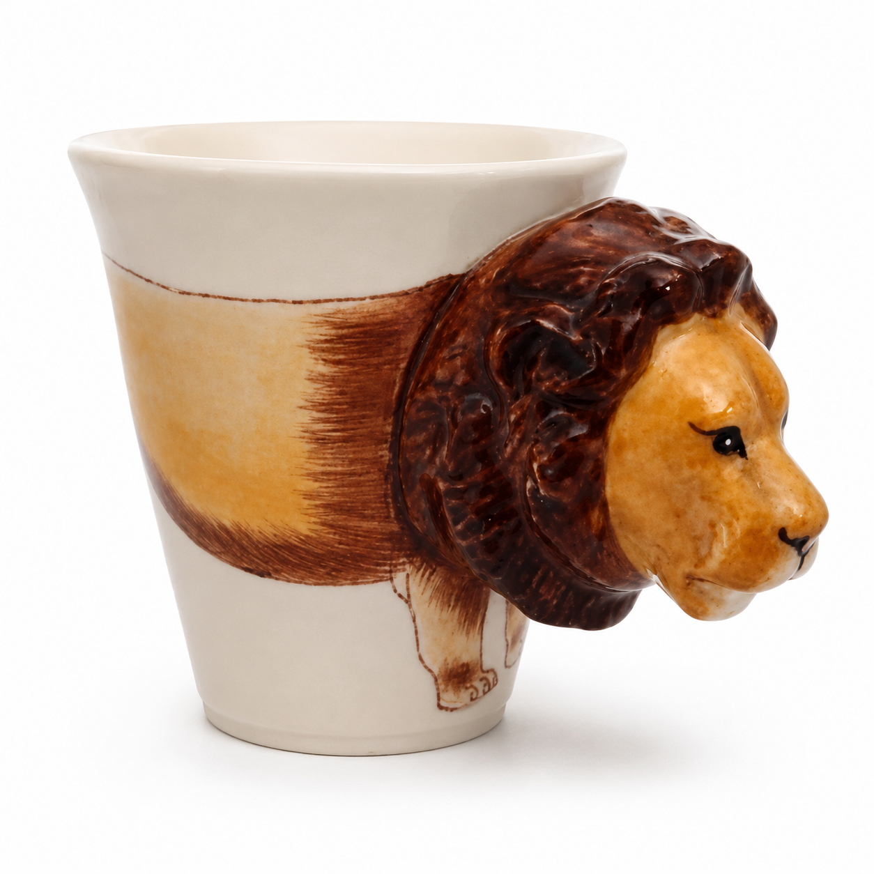 Hand-Painted 3D Animal Mugs | Handmade Ceramic Mugs