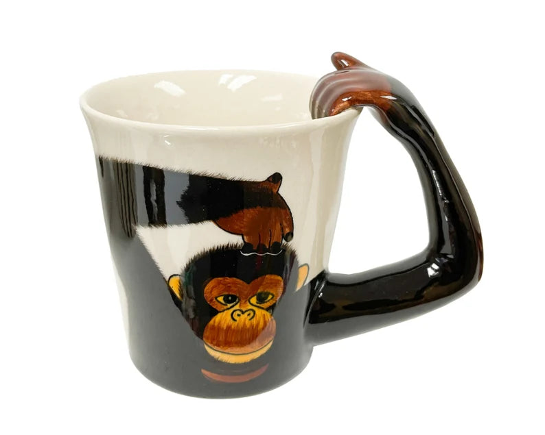Hand-Painted 3D Animal Mugs | Handmade Ceramic Mugs